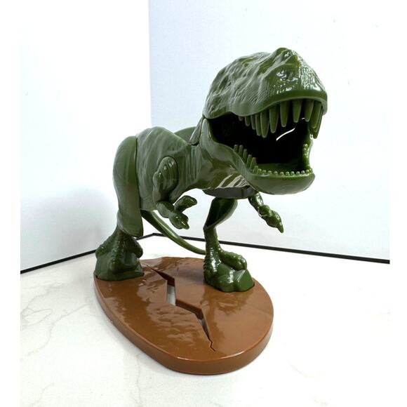 2018  T-Rex Tacosaurus Green Dinosaur Taco Stand & Holder - Picture 2 of 6